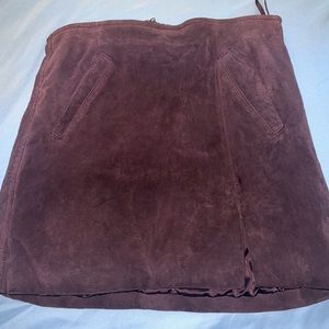 Purple Leather Mini Skirt (27)